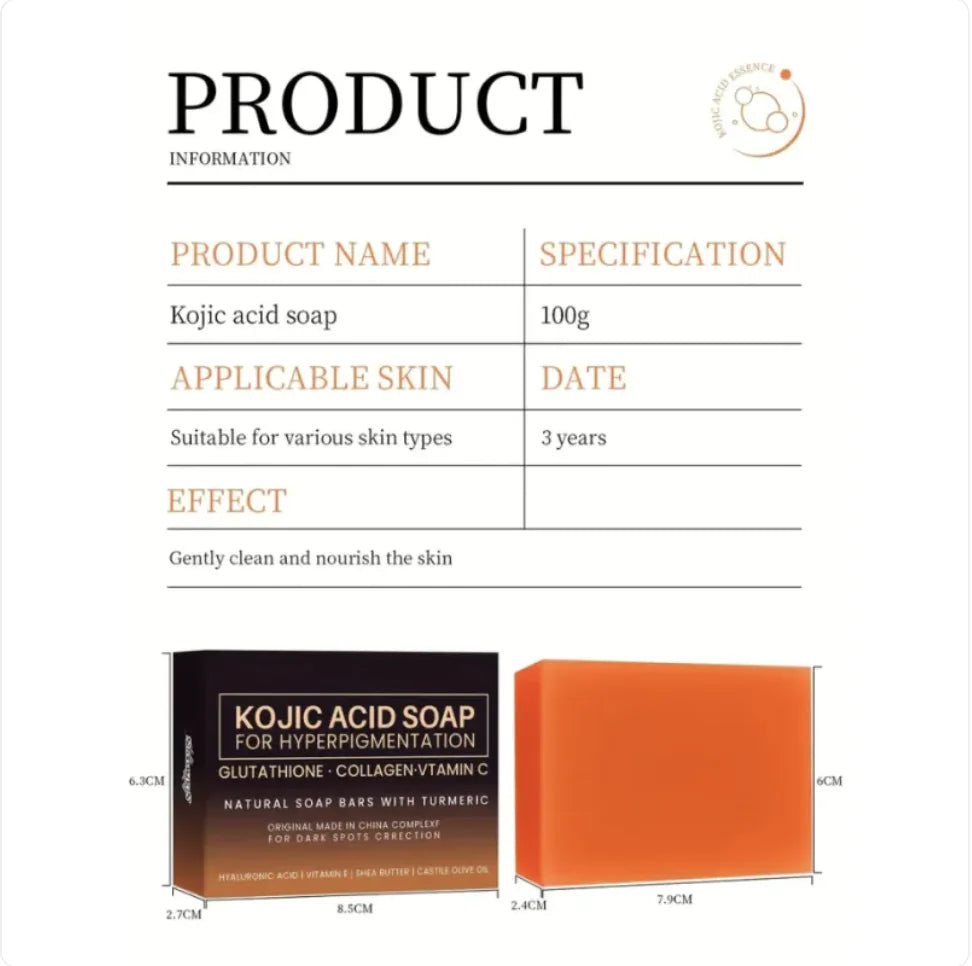 Brightening Turmeric Kojic Acid Handmade Soap